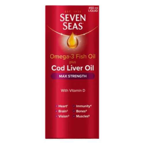 Seven Seas Max Strength Cod Liver Oil 450ml