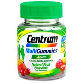 Centrum Multigummies Cherry, Berry and Orange Flavour 30