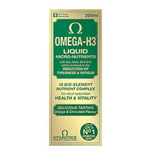 Vitabiotics OmegaH3 Liquid MicroNutrients 200ml ExpressChemist.co.uk Buy Online