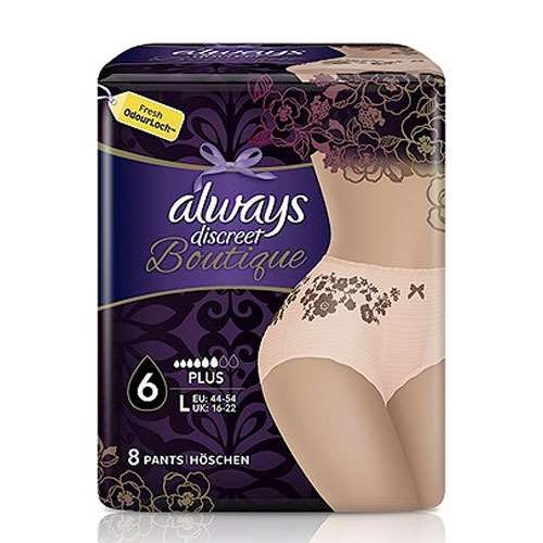 Always Discreet Boutique Large Plus 8 Pants