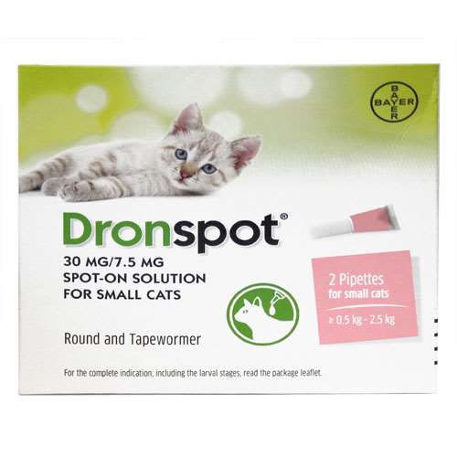 Bayer Dronspot Small SpotOn Solution 2 Pipettes ExpressChemist.co.uk