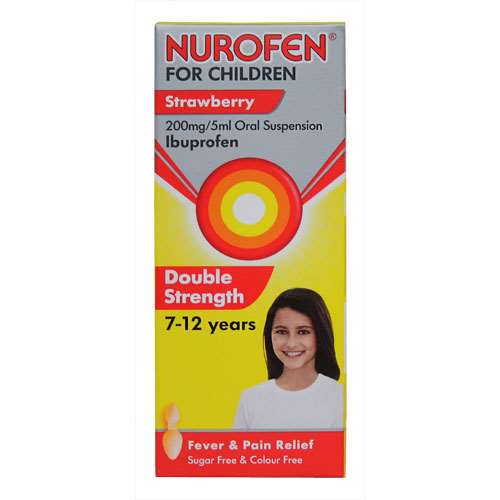 Nurofen For Children Double Strength Ibuprofen Strawberry 100ml