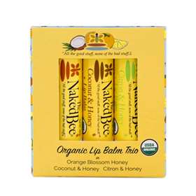 The Naked Bee Organic Lip Balm Trio