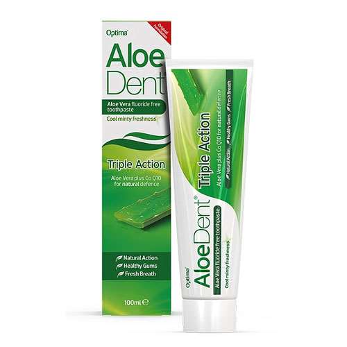 AloeDent Triple Action Fluoride Free Toothpaste 100ml