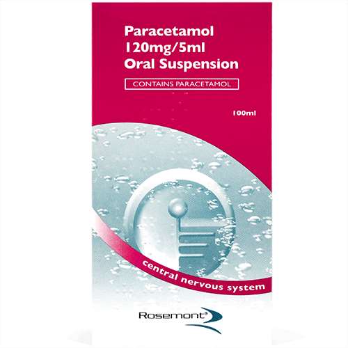 Paracetamol 120mg 5ml Oral Suspension 100ml