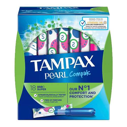 Tampax Pearl Compak Super Tampons 16