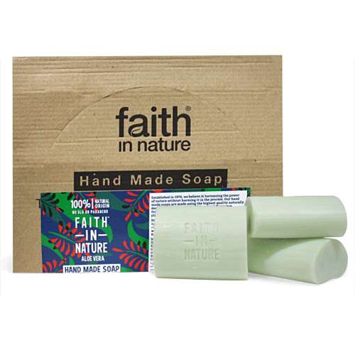 Faith In Nature Hand Made Aloe Vera Soaps 18x100g