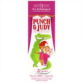 Punch & Judy Children's Toothpaste Fun Bubblegum 3+ Years 50ml
