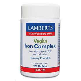Lamberts Vegan Iron Complex 120 Tablets