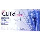 Cura White Nitrile  Powder Free Gloves Large  x 200