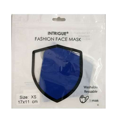 Childrens Blue Fashion Face Mask Extra Small x 1