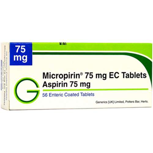 Aspirin Enteric Coated 75mg (56)