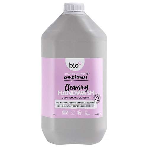 Bio D Cleansing Hand Wash Geranium and Grapefruit 5 Litre