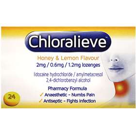 Chloralieve Honey and Lemon Lozenges 24