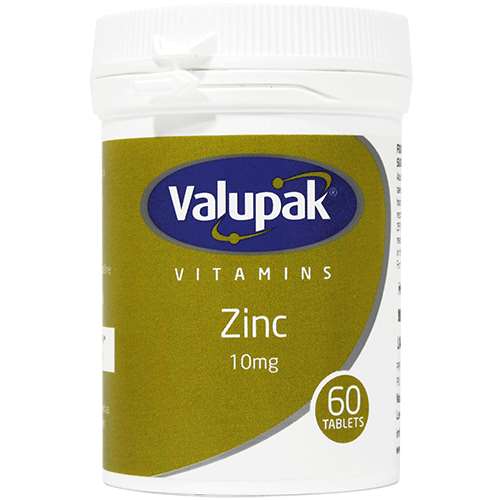 Valupak Zinc 10mg 60 Tablets