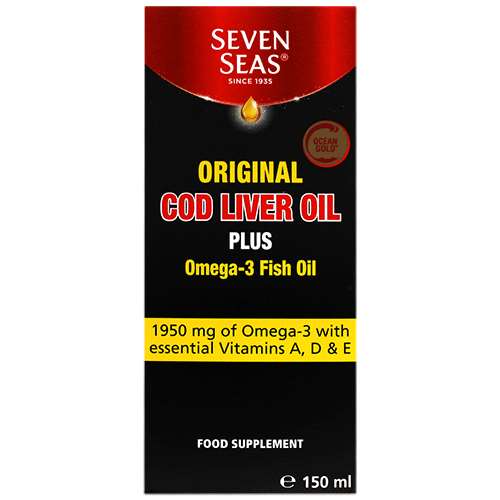 Seven Seas Original Cod Liver Oil Plus Omega3 Fish Oil150ml