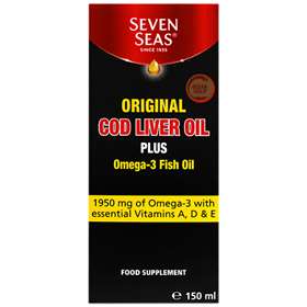 Seven Seas Original Cod Liver Oil Plus Omega-3 Fish Oil 150ml