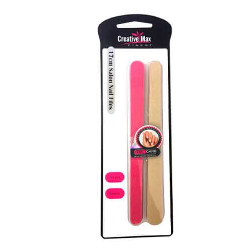 Creative Max 17cm Salon Nail Files x 10