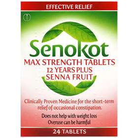 Senokot Max Strength Tablets 12 Years Plus 24