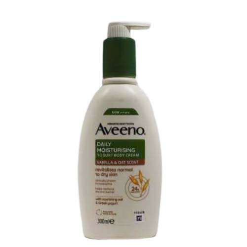 Aveeno Daily Moisturising Yogurt Body Cream Vanilla and Oat 300ml