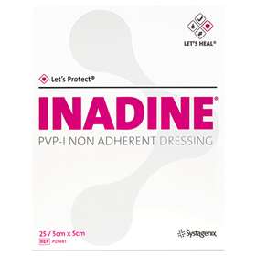 Inadine PVP-I Non Adherent Dressing PO1481 5x5cm BOX OF 25