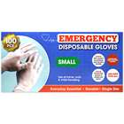 Emergency Disposable Gloves 100 Small