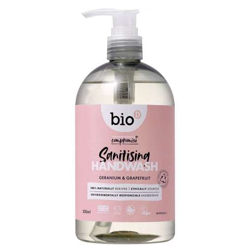 Bio-D Geranium and Grapefruit Sanitising Hand Wash 500ml