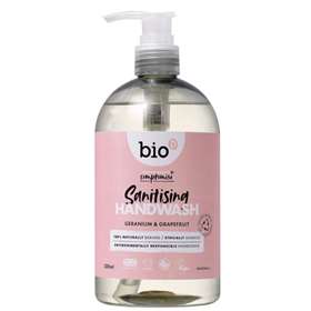 Bio-D Geranium and Grapefruit Sanitising Hand Wash 500ml