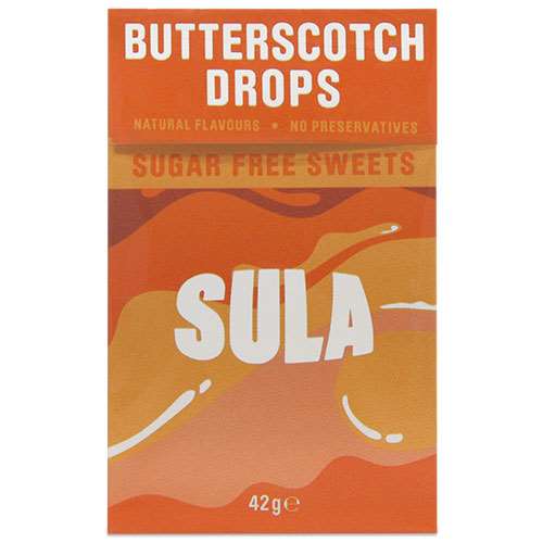 Click to view product details and reviews for Sula Butterscotch Sweets 42g.