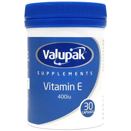 Valupak Supplements Vitamin E 400iu 30 Capsules