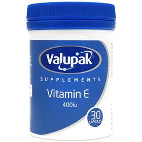 Valupak Supplements Vitamin E 400iu 30 Capsules