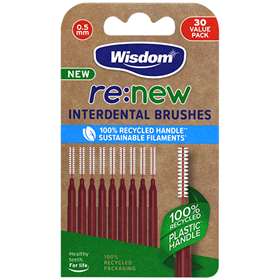 Wisdom Re:new Interdental Brushes Size 2 0.5mm 30