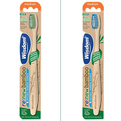 Wisdom Re:new Bamboo Toothbrush Medium