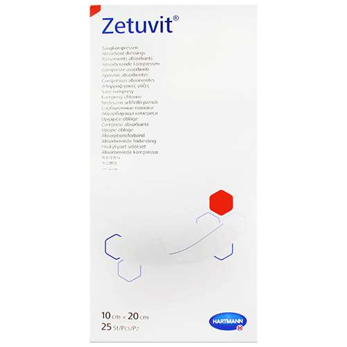 Zetuvit Sterile Absorbent Dressing Pads 10x20cm 25