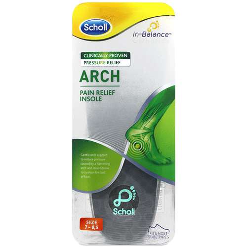 Scholl Arch Pain Relief Insoles - Medium