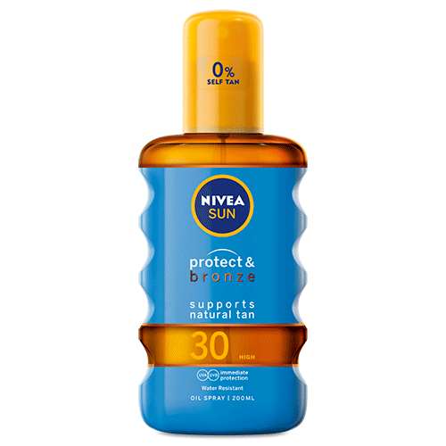 Nivea Sun Protect and Bronze SPF 30 Oil Sunscreen Spray 200ml