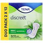 Tena Discreet Normal Pads Duo Pack 2x12