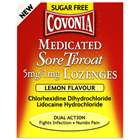 Covonia Medicated Sore Throat Lemon Lozenges 36