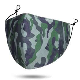 Moskit Fashion Reusable Face Mask With Filters - Camo Green