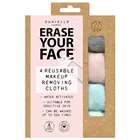 Erase Your Face Reusable Make Up Removing Cloths 4 Pastel