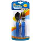 Griptight Stainless Steel Cutlery Set 12 months + Blue
