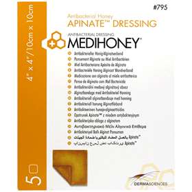 MediHoney Apinate Dressings 10x10cm (5) REF:795