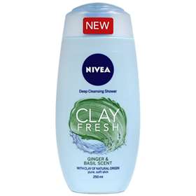 Nivea Clay Fresh Ginger & Basil Shower Cream 250ml