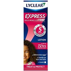Lyclear Express Head Lice Lotion 100ml Plus Comb