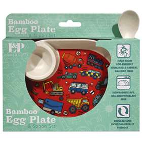 Bamboo Egg Plate & Spoon Vehicles