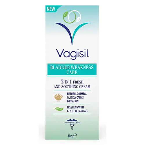 Vagisil Bladder Weakness Care 2 in 1 Fresh and Soothing Cream 30g