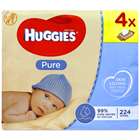 Huggies Pure Wipes x4 Pack