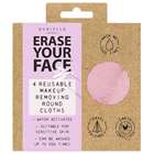 Erase Your Face Reusable Circular Makeup Removing Cloth 4 Set - Pastel