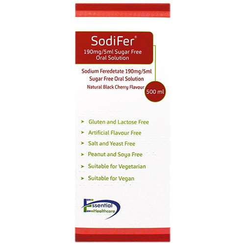 SodiFer 190mg-5ml Sugar Free Oral Solution 500ml