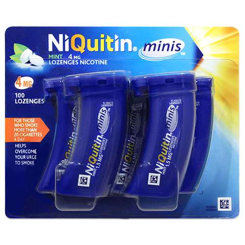 NiQuitin Minis 4mg Lozenges 5 Pack - 100 Lozenges